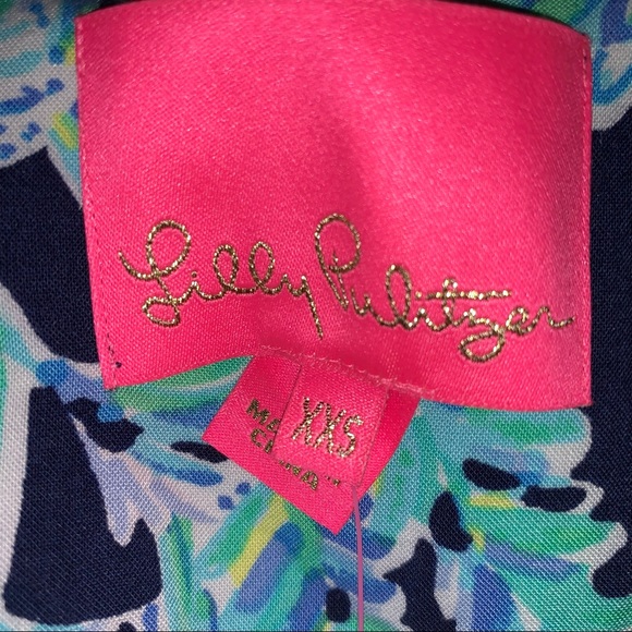 Lilly Pulitzer Madia Tunic Dress High Tide Navy - Picture 5 of 8